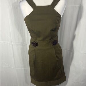 Milly Green Halter Sheath Mini Dress Size 4